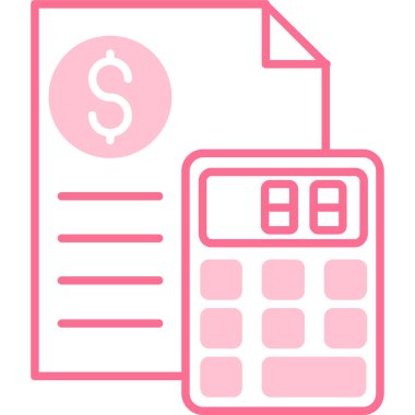 Hesap makinesi. Web simgesi basit tasarım