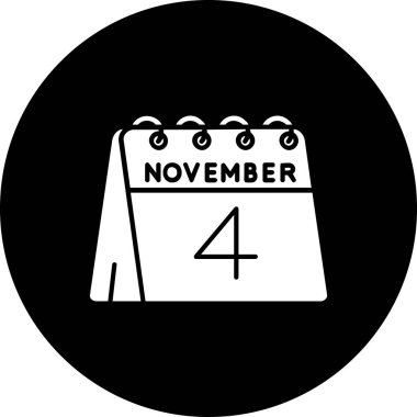 Takvim simgesinin vektör illüstrasyonu