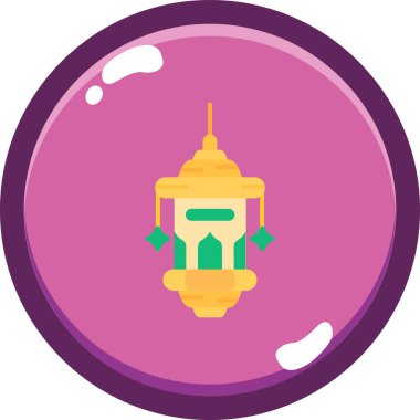 Çizgi film renkli bir simgenin vektör çizimi