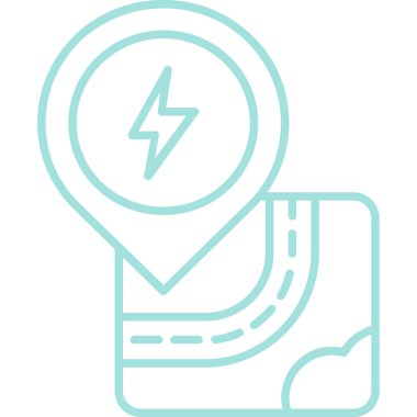 harita gezinme simgesi, vektör illüstrasyonu