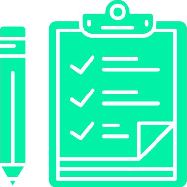 kontrol listesi simgesi vektör illüstrasyonu