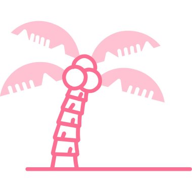 Palmiye ağacı ve sahil