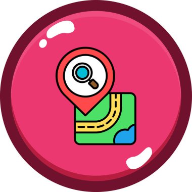 konum haritası simgesi - taslak biçimi