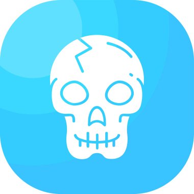 Cadılar Bayramı kafatası vektör simgesi