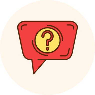 Soru işareti vektör simge tasarlamak