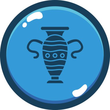 Vazo. Web simgesi basit illüstrasyon