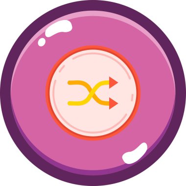 Bozuk para web simgesi, basit vektör illüstrasyonu