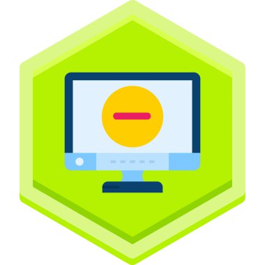 Bilgisayar monitörü. Web simgesi