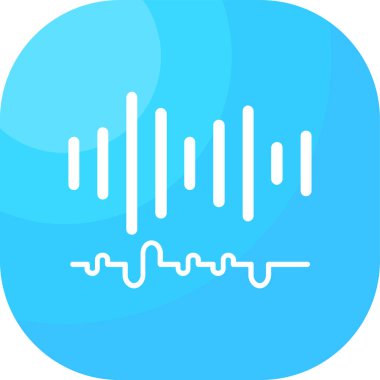 ses dalgaları ikon vektör illüstrasyonu