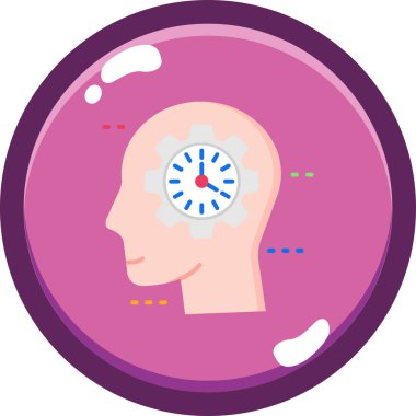 beyin ikonu vektör illüstrasyonu