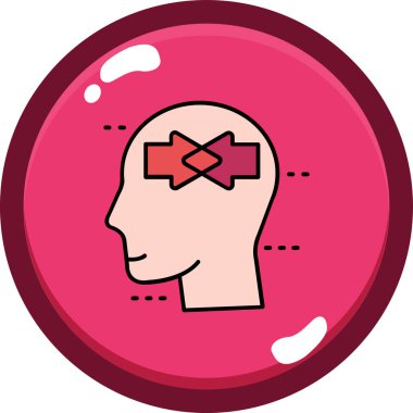 Bir kadın simgesinin vektör illüstrasyonu