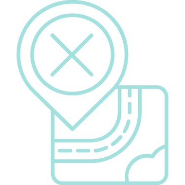 Bir çapraz simgenin vektör illüstrasyonu