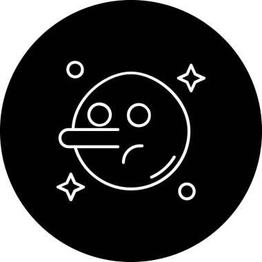 Uydunun modern bir simgesinin vektör çizimi