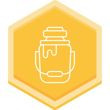 Kavanoz ikonu vektör illüstrasyonu