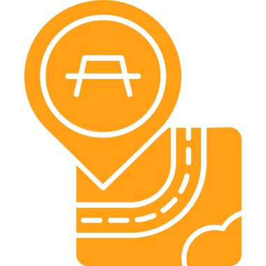 harita konum simgesi ana hat biçiminde