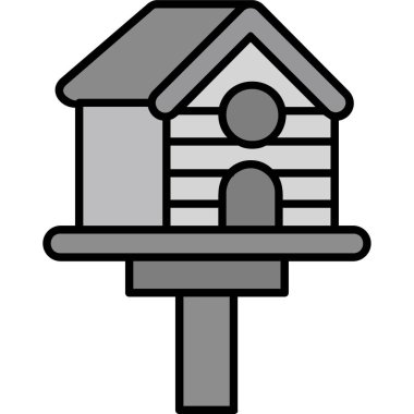 Modern b 'nin vektör illüstrasyonu ev simgesinden yoksun