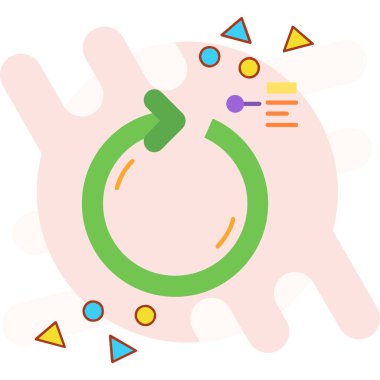 virüsün renk vektör simgesi