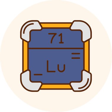 Modern ve renkli bir simgenin vektör çizimi