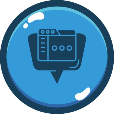 Mikrofon. Web simgesi basit illüstrasyon