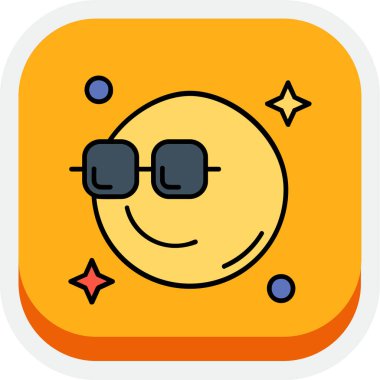 Doldurulmuş ana hatlı Sun simgesi beyaz arkaplanda izole edildi. Vektör.