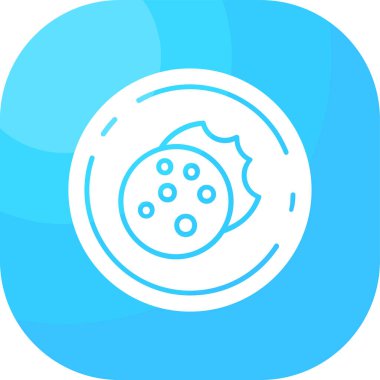 Modern b 'nin vektör illüstrasyonunda yiyecek ikonu yok