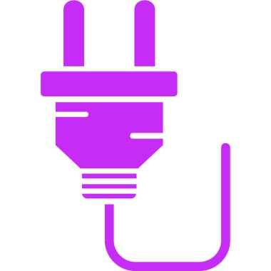 elektrik dolgu ikonu vektör illüstrasyonu