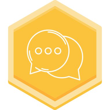 Sohbet mesajı vektör illüstrasyonu