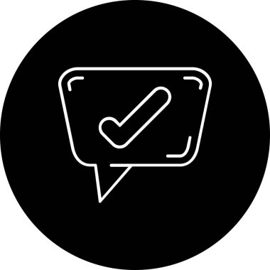 Soyut arkaplanda işaretleme simgesini işaretle