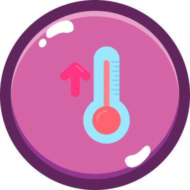 Termometre. Web simgesi basit tasarım
