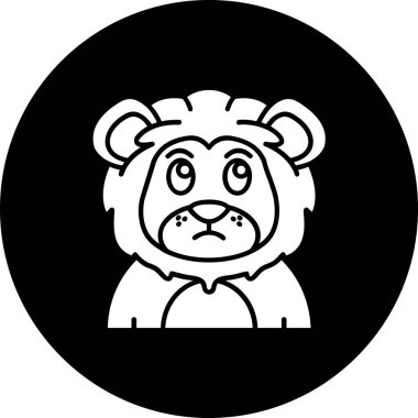 panda. Web simgesi basit illüstrasyon