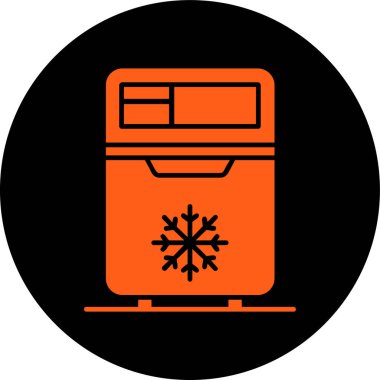 buzdolabı vektör düz simgesi