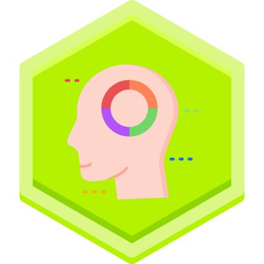 Yapay zeka ikonu vektör illüstrasyonu