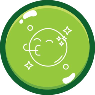 Ay. Web simgesi basit illüstrasyon