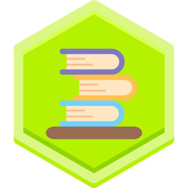 Kitaplar. Web simgesi basit illüstrasyon