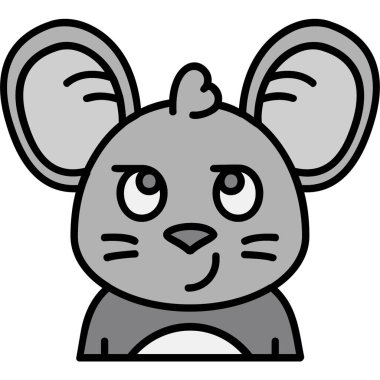 Fare simgesi çizgi filmi. vektör illüstrasyonu