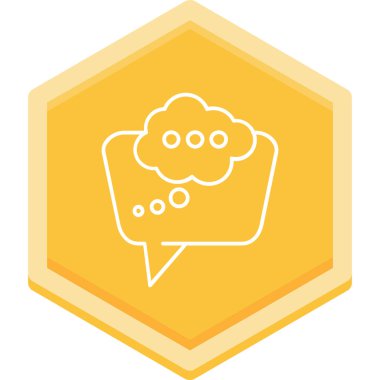 Konuş. Web simgesi basit illüstrasyon