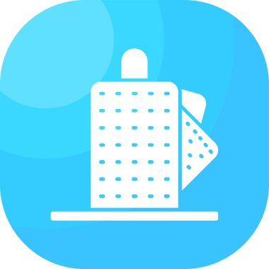 Bir havlu simgesinin vektör illüstrasyonu