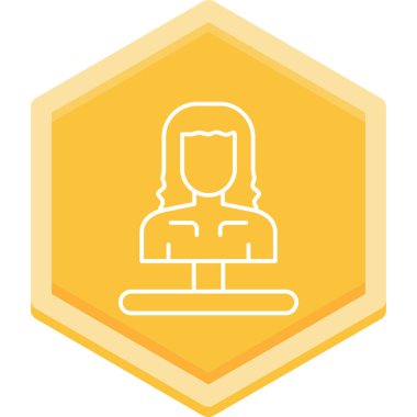 avatar. Web simgesi basit illüstrasyon