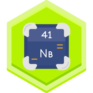 Kimyasal simge vektör çizimi