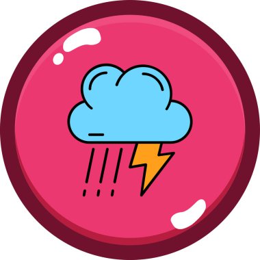 Bulut simgesinin vektör illüstrasyonu