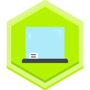 bilgisayar izleme simgesi, vektör illüstrasyonu