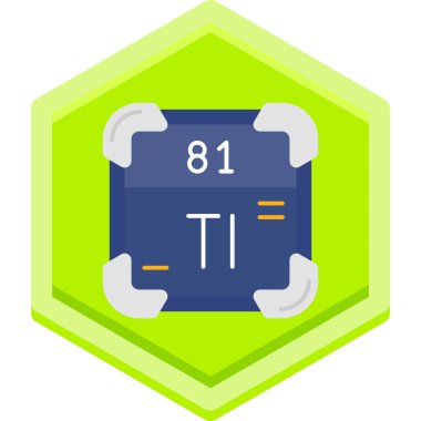 Kimyasal simge vektör çizimi