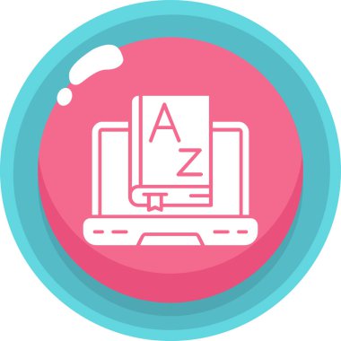 Bilgisayar. Web simgesi basit illüstrasyon