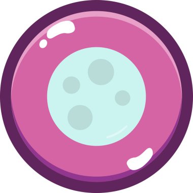 Ay. Web simgesi basit illüstrasyon