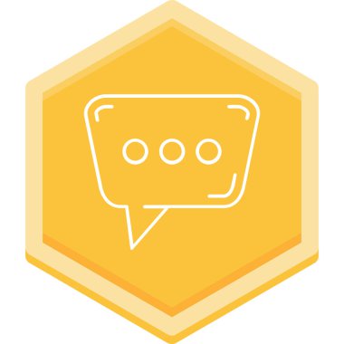 Konuş. Web simgesi basit illüstrasyon