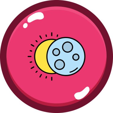 Çizgi film simgesinin vektör çizimi