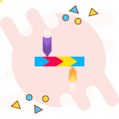 Çizgi film biçimi sihirli ikonunun vektör çizimi