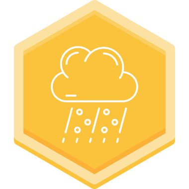 Bulut. Web simgesi basit illüstrasyon