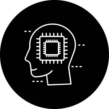 beyin vektör simgesi modern simge tasarımı