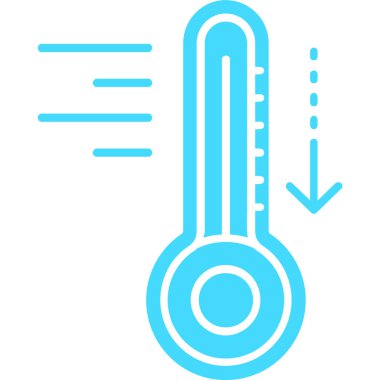 Termometre. Web simgesi basit tasarım
